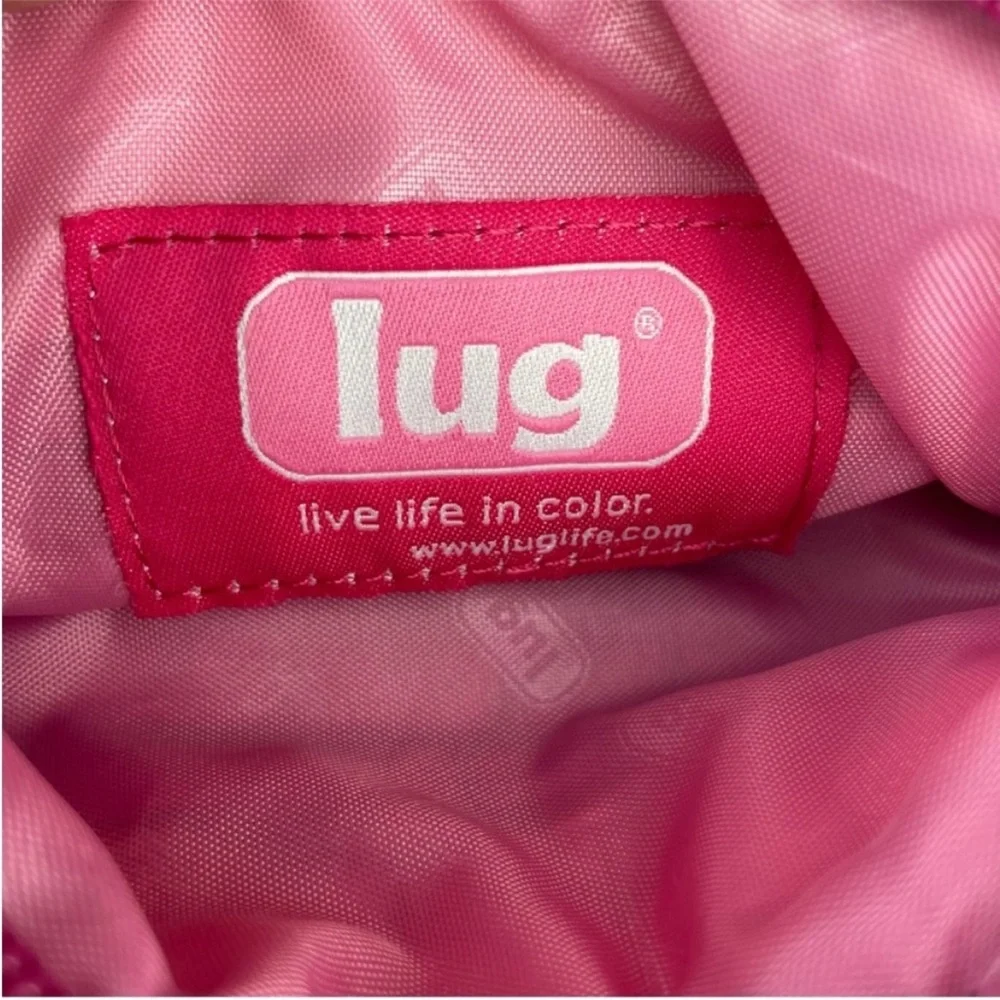 Lug Skipper Bright Pink Fuchsia Quilted Crossbody Travel Bag Purse